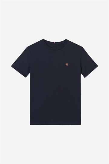 Les Deux Nørregaard T-shirt - Mörk marinblå/orange